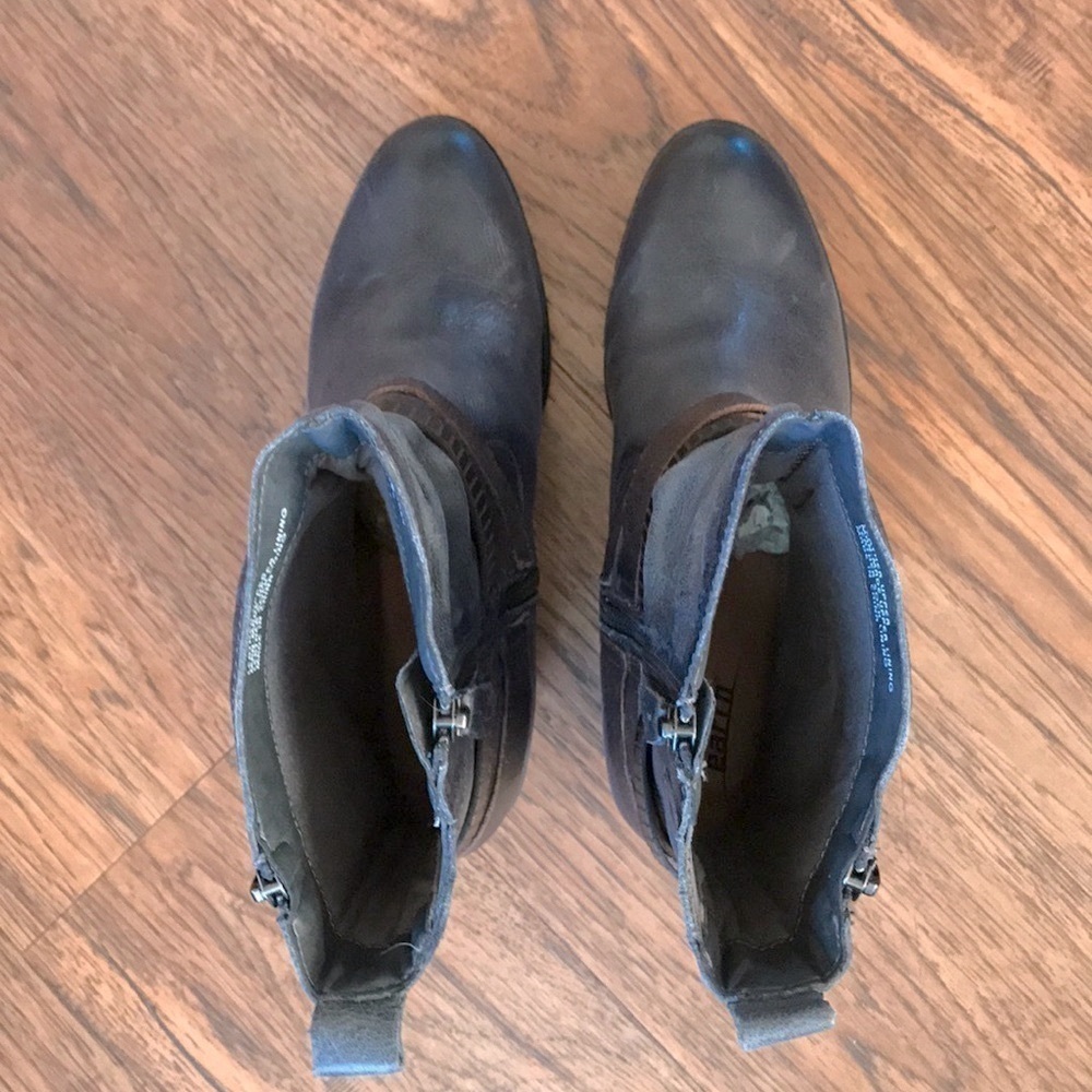 Earth Spruce Dark Grey Leather Ankle Boots Size 8/8.5 - Picture 8 of 13